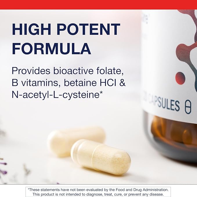 Metagenics MethylCare - Folate L-5-MTHF Methyl B12 B6 NAC &amp Betaine HCl - Supports Homocysteine Metabolism Methylation &amp Heart Health - Non-GMO &amp Gluten-Free - 120 Capsules