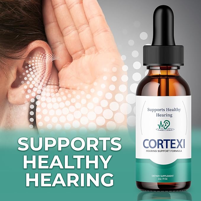 (Official) Cortexi Tinnitus Treatment Hearing Support with Chromium Grape Seed Astragalus Maca Root - Cortexi Hearing Support Drops Supplement Cortexi Tinnitus Treatment Ringing Ears (1 Bottle)