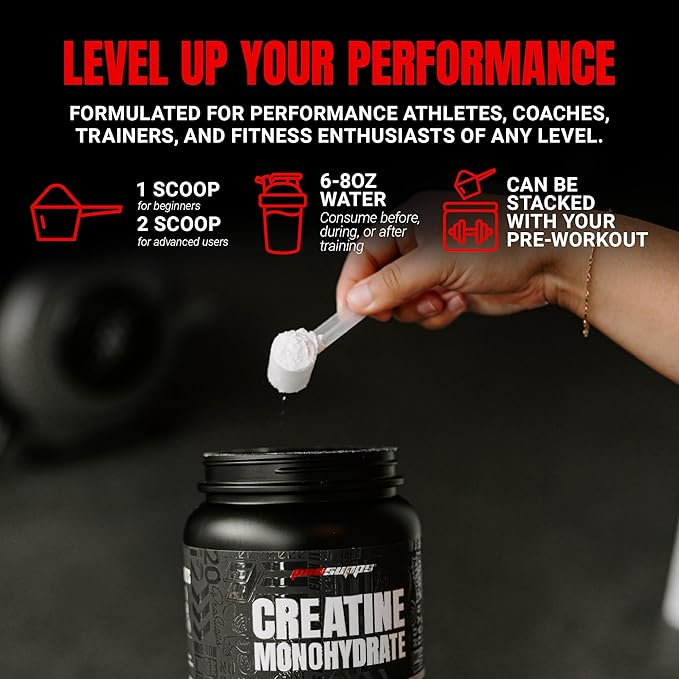 ProSupps Creatine Monohydrate Powder for Men &amp Women Unflavored - 5000mg of Micronized Creatine - Sugar-Free Soy &amp Gluten-Free - 200 Servings