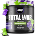 REDCON1 Total War Pre Workout Sour Gummy Bear - Contains 320mg of Caffeine from Green Tea Juniper &amp Beta Alanine - Pre Work Out with Amino Acids to Increase Pump Energy + Endurance (30 Servings