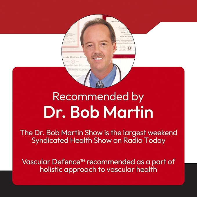 Vascular Defense Nitric Oxide Support | Systemic Enzyme Blend with Nattokinase Lumbrokinase Serrapeptase &amp Bromelain | Beet Root Extract | Spike Detox | Cardiovascular Supplement | 60 Capsules