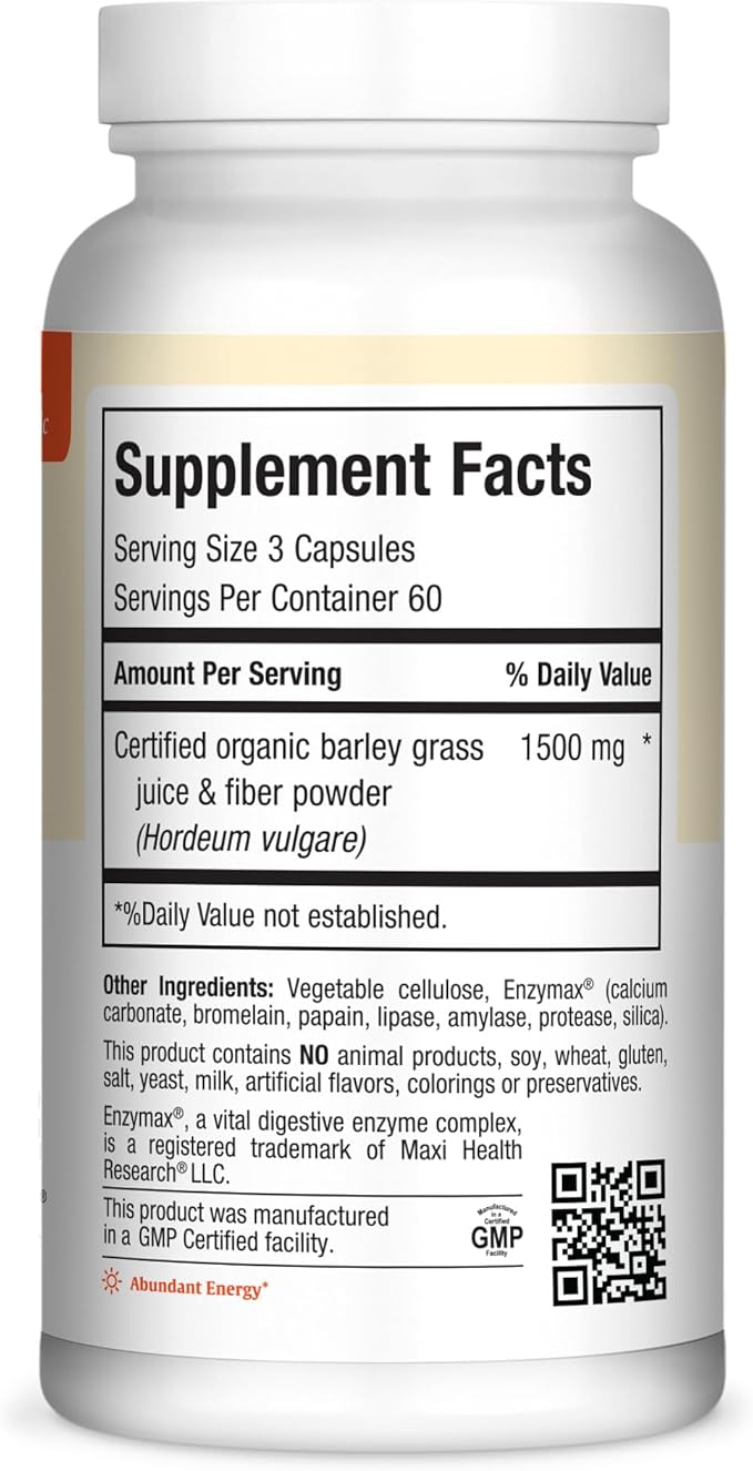 Maxi Health Green Supreme - Barley Grass - Concentrate - 6 Ounces Instant Juice Powder - Kosher