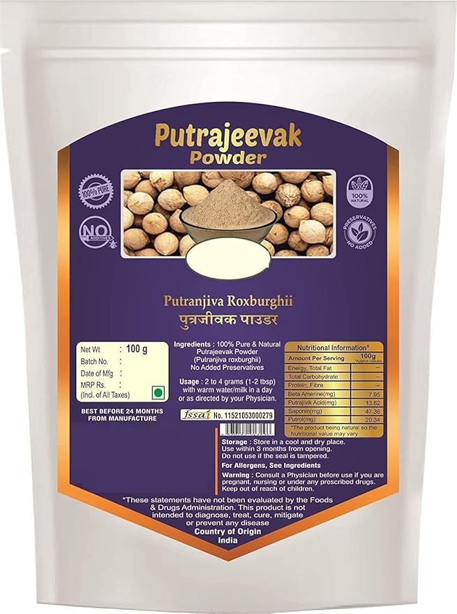 MI Shivlingi Se.ed Pow.der and Putrajivak Seed Pow.der (100gm Each) Shivlingi Beej Pow.der - Bryonia Laciniosa - Putrajeevak Beej Powder - Putrajivak Seeds Powder - 200gm 7.0548 Ounce
