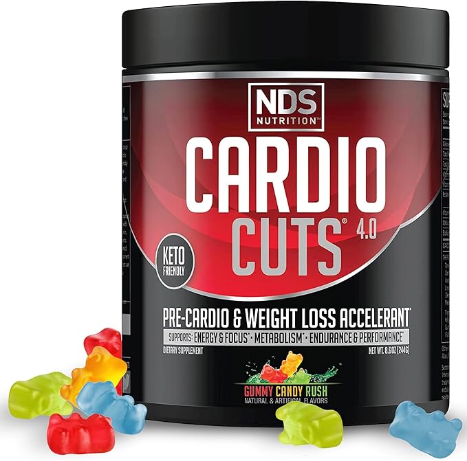 NDS Nutrition Cardio Cuts 4.0 20 Servings (Pack of 1) Gummy Candy Rush
