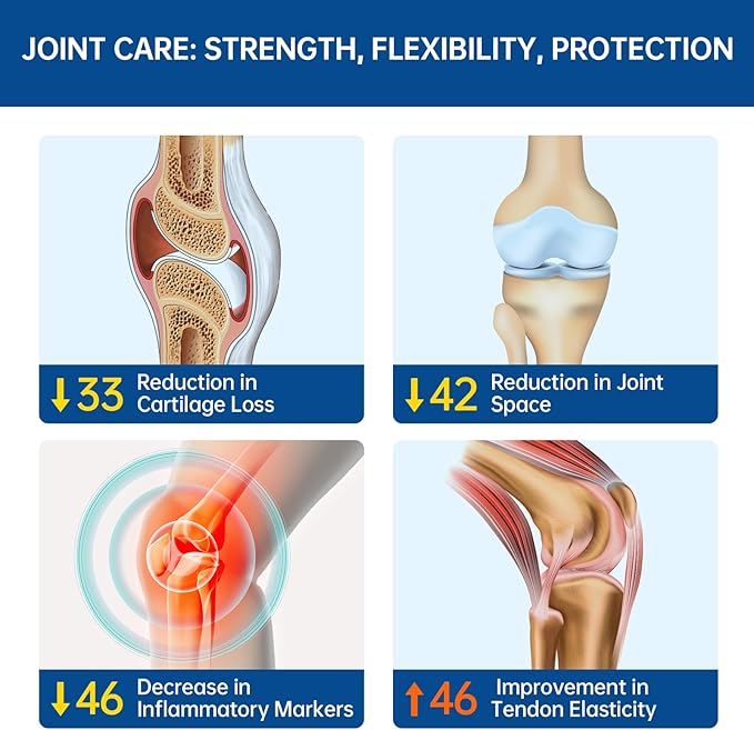 purmeo 5-Day Fast-Acting Joint Health Supplement - Support for Comfort Cartilage Strength &amp Flexibility - OVOMET Eggshell Membrane Glucosamine Chondroitin MSM &amp Boswellia - Made in Germany