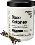 Perfect Keto Exogenous Ketones Powder BHB Salts Supplement for Ketosis &amp Fasting Plus Electrolytes for Hydration Caffeine Free Energy Keto Diet Focus &amp Workout Support Vanilla 6.7 oz