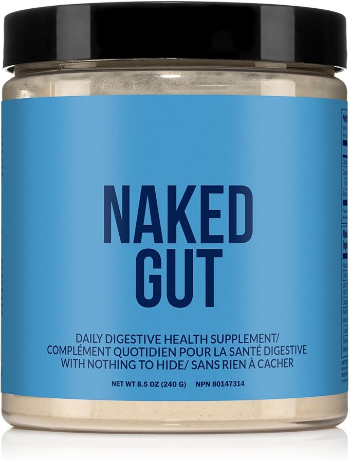 NAKED Gut - Daily Gut Health Supplement - Natural Gut Health Powder for Gut Cleanse Digestive Support GMO-Free Soy-Free Gluten-Free Vegan and Hypoallergenic 40 Servings