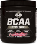 PMD Sports BCAA Stim-Free Amino Acids - Better Workout Performance Enhanced Recovery Daily Energy Muscle Builder and Muscle Sparing - BCAA Powder Drink Mix - Watermelon (30 Servings)