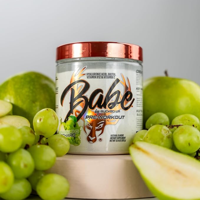 Babe Pre Workout powder for Women | Sparkling Orchard | 6g Citrulline 2g Beta-Alanine 100mg Hyaluronic Acid 5mg Biotin and 5 other registered trademarked ingredients | 30 servings | 12.6 OZ
