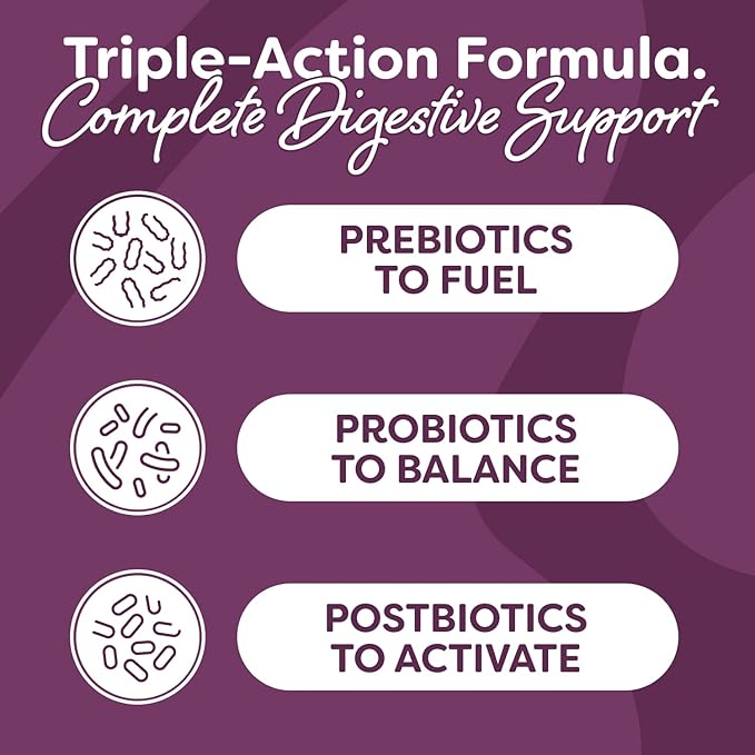 Probulin Total Care Immune = Prebiotics + Probiotics + Postbiotics + Elderberry to Support Immune &amp Gut Health - 20 Billion CFU - 10 Strains - 30 Vegan Capsules (Twin Pack)