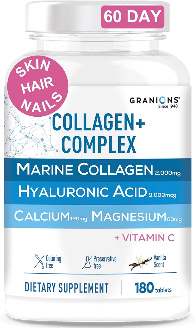 Granions Glucosamine Chondroitin MSM Powder and Collagen Complex Calcium Magnesium - Joint Support Bundle