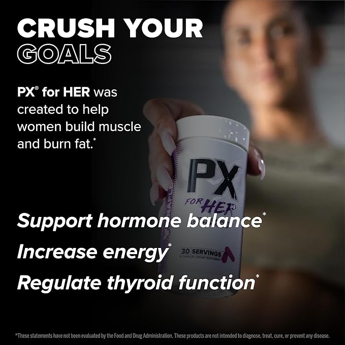 FINAFLEX PX for HER - 60 Capsules - Improves Thermogenic Metabolism with Caffeine Ashwagandha &amp DIM - 30 Servings
