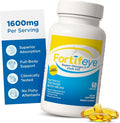 Fortifeye Omega 3 Fish Oil 60Count 1600mg Made in Norway - High Potency rTG Form Supplement with EPA and DHA Triple Strength Fish Oil Softgels for Men Women No Fishy Aftertaste Natural Lemon Flavor