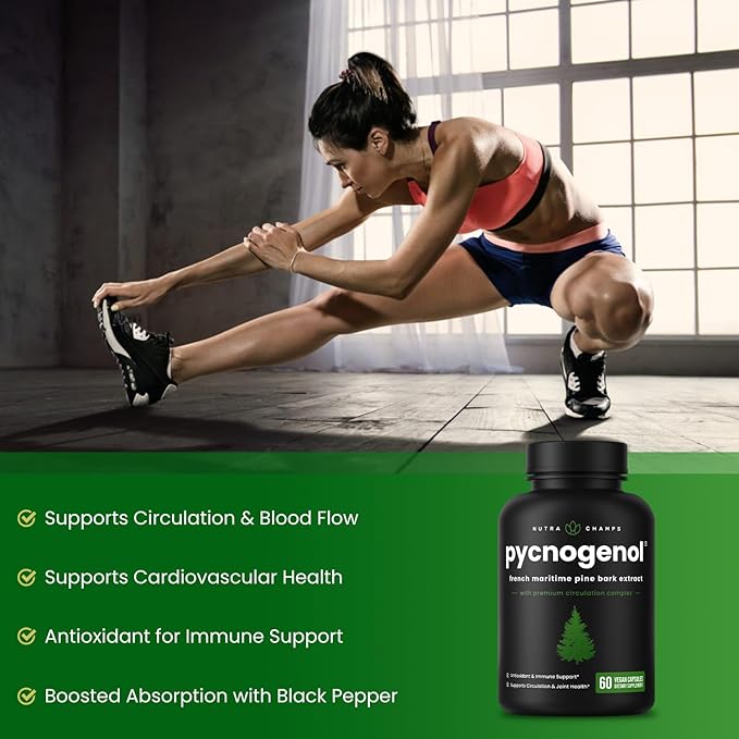 NutraChamps Complete Circulatory &amp Metabolic Boost : Pycnogenol &amp Berberine Duo