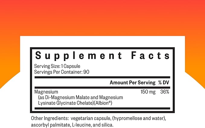 Seeking Health Optimal Magnesium - Mineral Supplement Aids Optimal Magnesium Absorption - Bioavailable Forms of Magnesium for Energy Sleep &amp Bone Health Support - 150 mg 90 Capsules