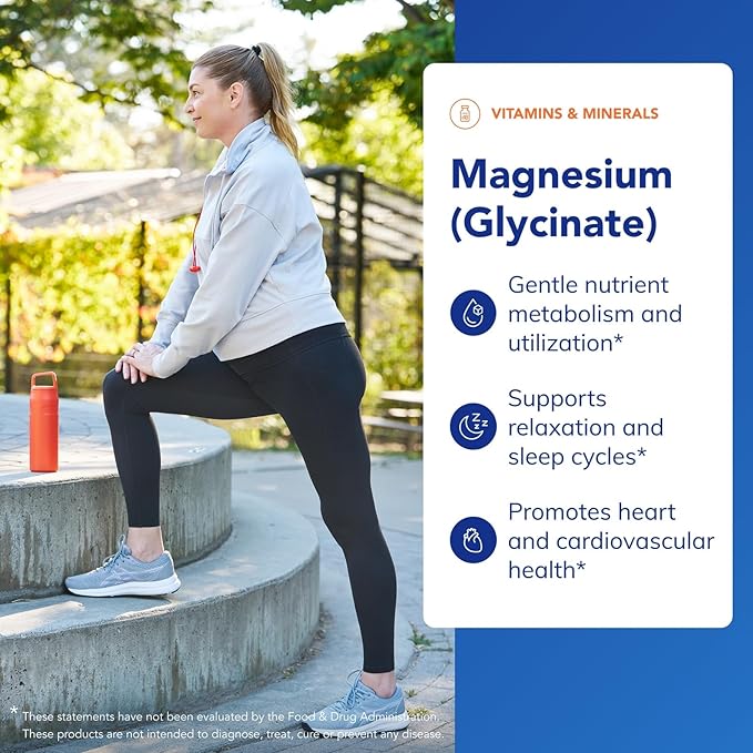 Pure Encapsulations Magnesium (Glycinate) - Supplement to Support Stress Relief Sleep Heart Health Nerves Muscles and Metabolism* - with Magnesium Glycinate - 90 Capsules