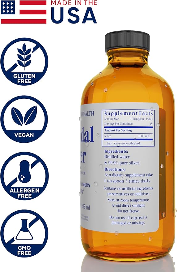 Colloidal Silver - 10 PPM - 16 oz / 8 oz / 4 oz / 2 oz - Immune Support