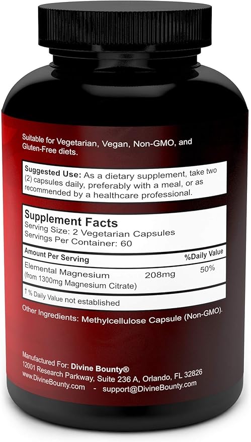 Divine Bounty Digestive Enzymes with Probiotics &amp Magnesium Citrate Bundle