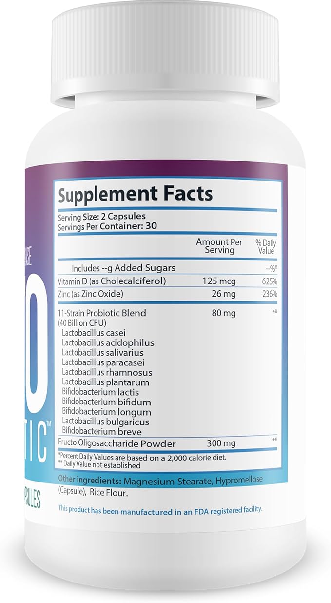 Keto Probiotic - 40 Billion Cfu - Promote Digestive Health Immune Health &amp Gut Health - Keto Friendly Probiotic - Full Body Keto Cleanse Aid - Reduced Bloating - Keto Probiotics for Men &amp Wo