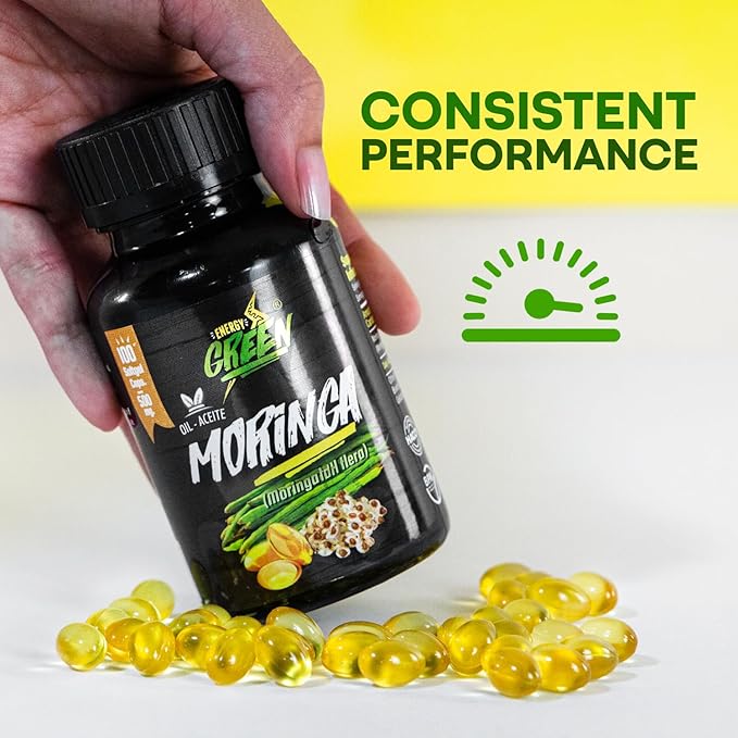 Moringa Seed Oil Softgels 100% Pure Cold-Pressed from Moringa Oleifera Seeds Vegan Non-GMO Natural Antioxidant Superfood 1000mg per Serving – 100 Capsules by Amazon Andes