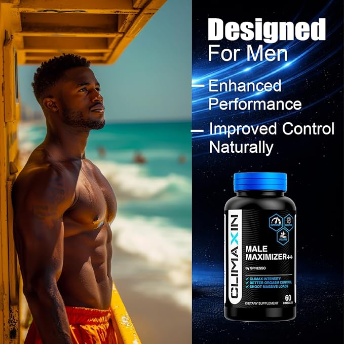 (1 Pack) Climaxin Capsules Official Climaxin Optimizer Supplement with Premium Ingredients All Natural Advanced Formula for Maximum Strength &amp Overall Wellness (60 Capsules)