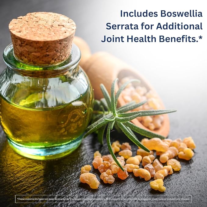 INVIGOFLEX Glucosamine Sulfate (Shellfish Free Sodium Free &amp Vegetarian Safe) Non GMO Gluten Free - with Boswellia Serrata - Premium Joint Supplement GS - 3 Pack
