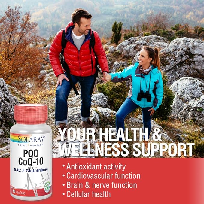 Solaray PQQ CoQ10 Heart Health Support 30ct