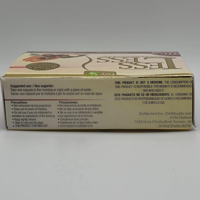 Less-Less Natural Capsules 500mg with Papain 30 Capsules