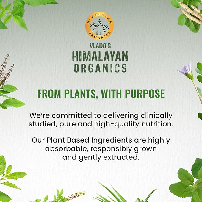 HIMALAYAN ORGANICS Organics Probiotics Supplement 50 Billion CFU 150mg with Prebiotics | 10X Better Digestion Gut Health and Immunity Support | Non-GMO Gluten-Free - 60 Vegetarian Capsules