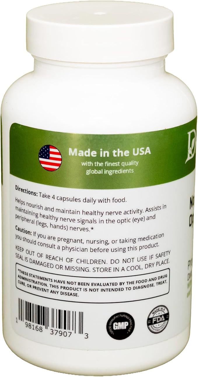 Nerve Relief for Hands and Feet by Dr. Vogel MD – B-Complex &amp ALA (1 Month Supply) – Benfotiamine ALCAR – Peripheral &amp Optic Nerve Health Comfort &amp Sensitivity