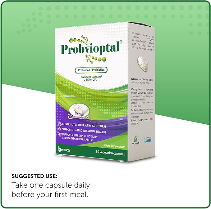 Vivioptal Vitamins Probvioptal 60 Capsules Probiotics &amp Prebiotics Duocap 1 Billion CFU Gluten Free