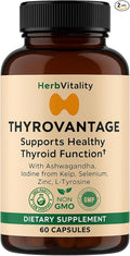 Thyroid Support Supplement with Iodine Ashwagandha &amp Kelp – Supports Energy Metabolism &amp Hormone Balance Formula – Selenium Zinc &amp L-Tyrosine – Natural Thyroid Health (Pack of 3)