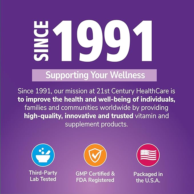 21st Century Berberine HCl 1000 mg Per Serving (60 Count) Helps Support Healthy Sugar Metabolism &amp Cardiovascular Health Vegan Non-GMO Gluten Free Berberine Supplement 30 Servings