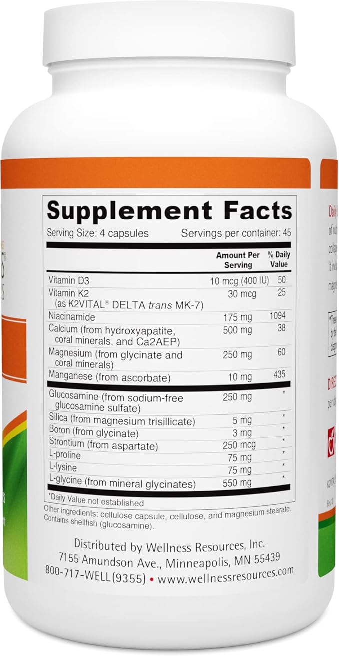 Daily Builder with Coral Calcium MCHC Boron Vitamin D - 180 Capsules