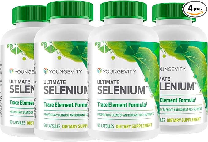 Youngevity Ultimate Selenium + Cofactors - Essential Mineral Supplement for Immune Support Antioxidant Defense Thyroid Function and Cellular Health (I-selenomethionine) - (90 Capsules)