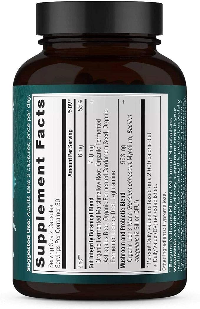 Ancient Nutrition Gut Health Supplement Leaky Gut Capsules 60ctFormulated with Licorice Root Astragalus Marshmallow and L-Glutamine Gluten Free Paleo and Keto Friendly 60 Ct