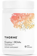 THORNE - Creatine + BCAAs - Micronized Creatine Monohydrate + BCAA Powder - Support for Muscles Exercise Endurance &amp Recovery* - for Women &amp Men - Peach Mango - NSF Certified for Sport - 30 S