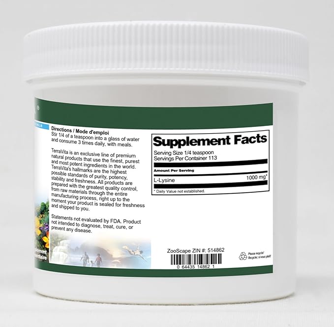 L-Lysine Powder (4 oz ZIN: 514862)