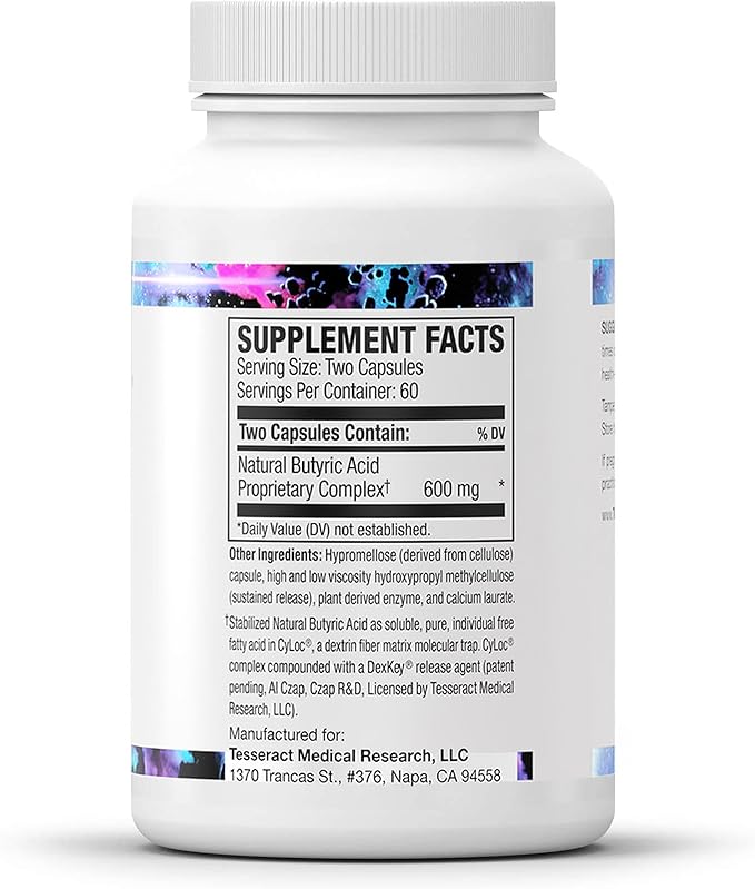 Tesseract ProButyrate Gut Health &amp SafeCell S-Acetyl Glutathione Neuro Support Bundle – 600mg + 300mg 120 + 60 Capsules Antioxidant &amp Gut Microbiome Balance