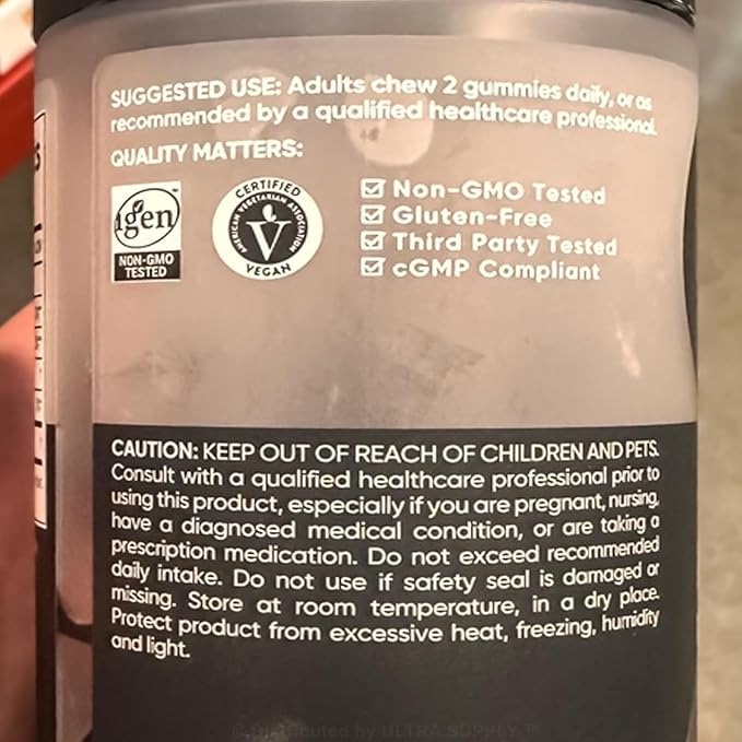 Sports_Researchs Sugar-Free Tart Cherry Gummies (90 Count.) - Supports Rest &amp Recovery Vegan Gluten-Free Non-GMO 600mg Nordic Cherry Extract