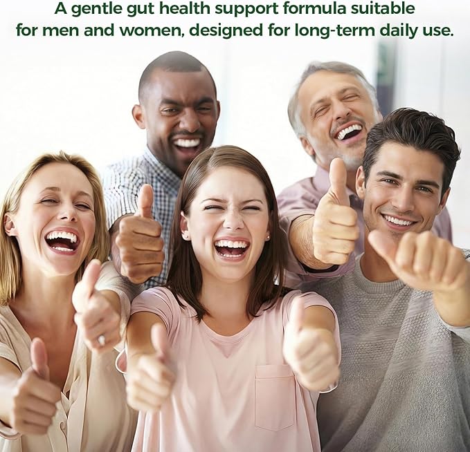 GREENPEOPLE Digestive Enzymes for Women &amp Men-Ultra Gut Health &amp Cleanse With Slippery Elm Chlorophyll Spirulina Probiotics Complex-Complete Gut Supplement for Mood &amp Relaxation Gentle