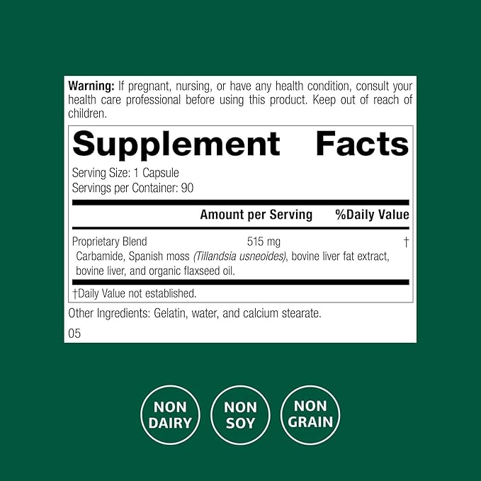 Standard Process Super-EFF - Fluid Level Dietary Supplement - Supports Healthy Energy Levels - Non-Dairy Non-Soy &amp Non-Grain - 90 Capsules (90 Servings)