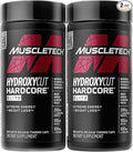 Hydroxycut Hardcore Elite - 100 Rapid-Release Thermo Caps - Energy &amp Focus - for Men &amp Women - 50 Servings (Pack of 2)