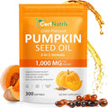 Pumpkin Seed Oil Capsules with Saw Palmetto 300 Softgels Pumpkin Seed Oil for Hair Growth Supports Urinary Bladder &amp Prostate Health Cold Pressed &amp Pure Virgin Gluten Free Non-GMO SOY F