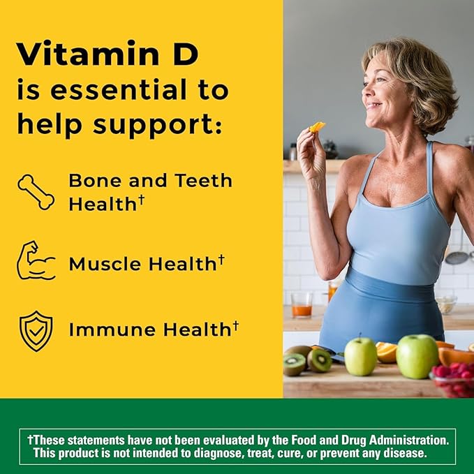 Nature Made Vitamin D3 2000 I.U. Liquid Softgels 250-Count (Pack of 2)