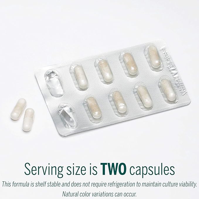 Genestra Brands - HMF Travel - Shelf Stable Probiotics to Support Gastrointestinal Health When Travelling - 30 Capsules