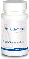Biotics Research BioDoph7 Plus Prebiotics Probiotics for Women/Men - 400 mg - Daily Probiotic Promotes Digestive Health Gut Health Clearer Skin - 60 Capsules