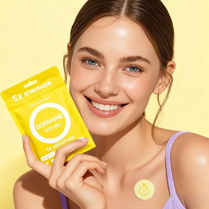 huangirl Dopamine Patches | 90 Pack (3PCS) | Vegan Plant-Based Formula - for Men &amp Women