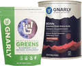 Gnarly Nutrition BCAAs Fruit Punch (10.58oz) Performance Greens Blueberry Açai (11.64 oz)