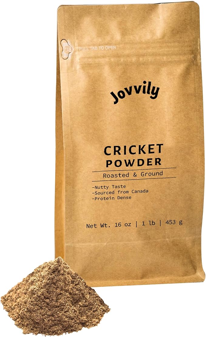 Jovvily Microcrystalline Cellulose Cricket Protein &amp Pumpkin Seed Powder Bundle - 1lb - Superfoods - No Fillers